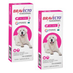 COMBO 2 UNIDADES BRAVECTO ANTIPULGAS E CARRAPATOS TRANSDERMAL CÃES DE 40 A 56 KG - 1400 MG