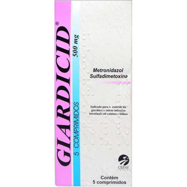 GIARDICID 500 MG CEPAV C/ 5 COMPRIMIDOS