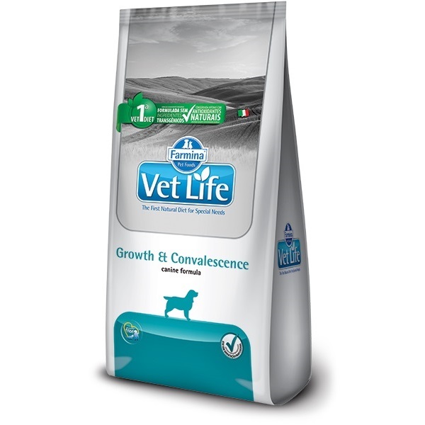 VET LIFE NATURAL CANINE GROWTH E CONVALESCENCE P/ CÃES ADULTOS 10,1KG
