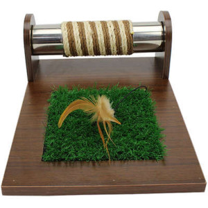 BRINQUEDO ARRANHADOR AMERICAN PETS MASSAGEADOR - MADEIRA