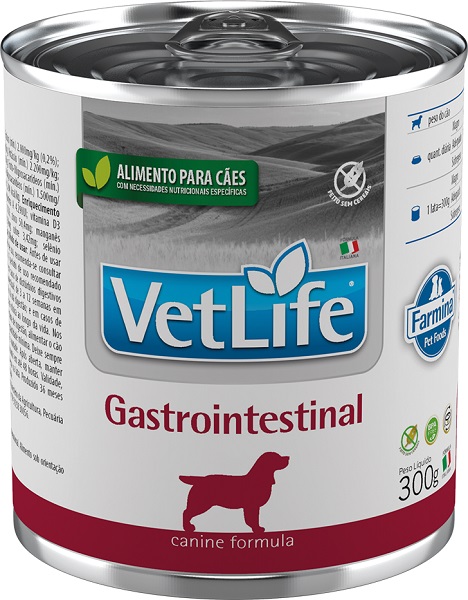VET LIFE GASTROINTESTINAL CAES LATA 300G