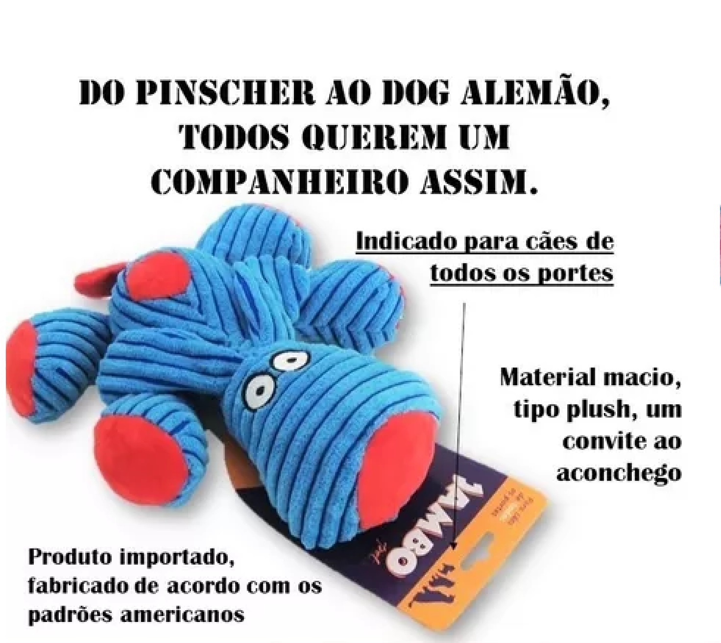 MORDEDOR PARA CAES DOG REST AZUL JAMBO