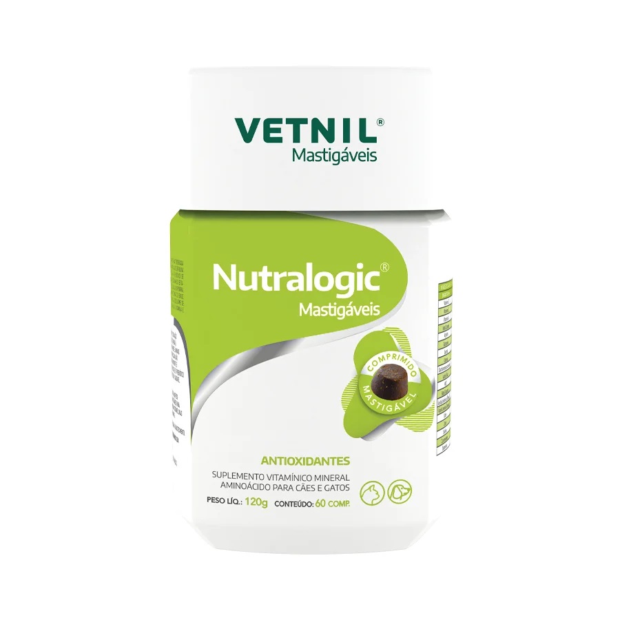 NUTRALOGIC MASTIGAVEIS SUPLEMENTO VETNIL C/ 60 COMPRIMIDOS