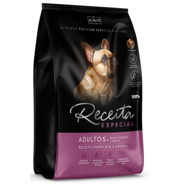 RECEITA ESPECIAL PREMIUM ESPECIAL ADULTO RAÇAS PEQUENAS E MEDIAS 10,1KG
